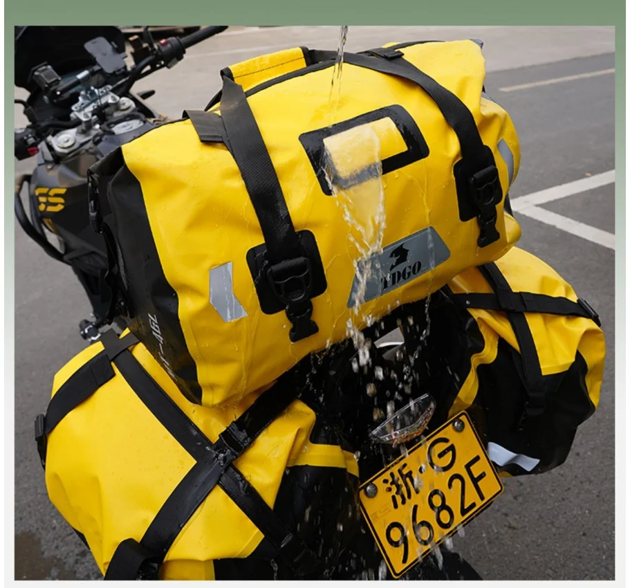 

Waterproof Motorcycle Bag Knight Long-Distance Riding Back Seat Luggage Travel Equipment for Motorcyclists