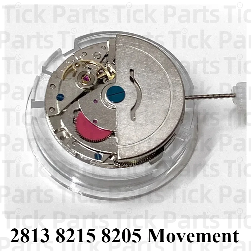 New High Quality Chinese Pearl 2813 8215 8205 Movement Single Calendar Automatic Mechanical Movement Red Wheel Watch Accessories