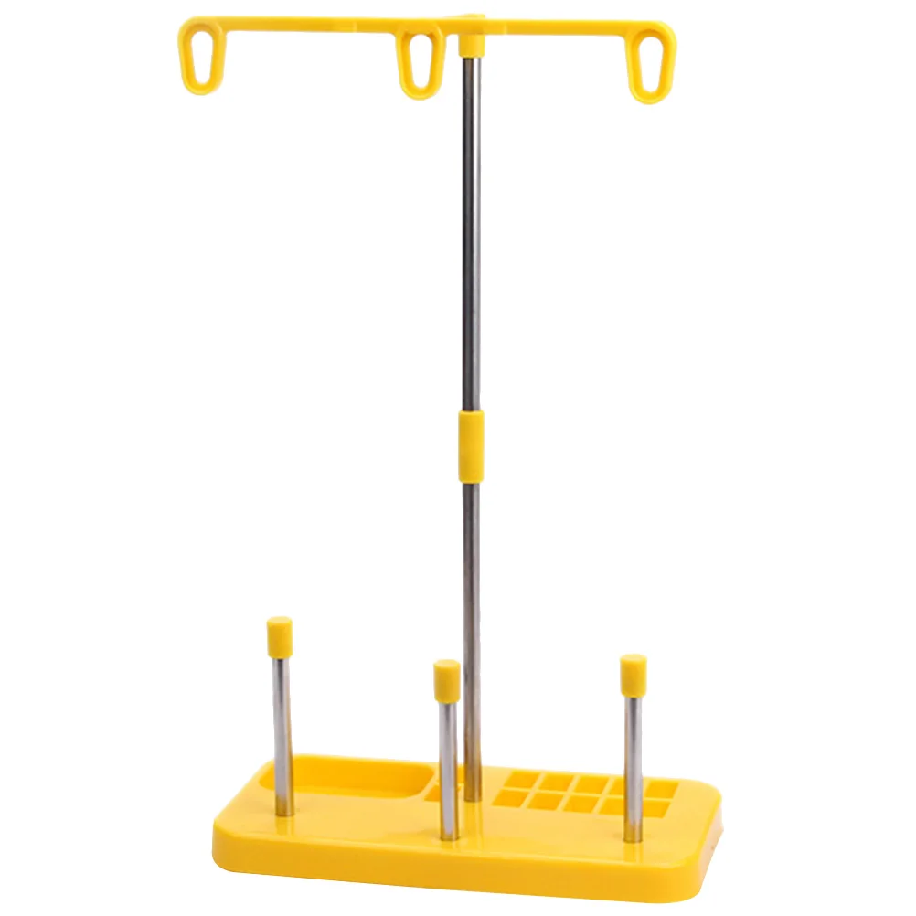 

Sewing Machine Thread Stand 3 Spools Plastic Holder for Embroidery Quilting Smooth Flow Pink Household Thread Holder