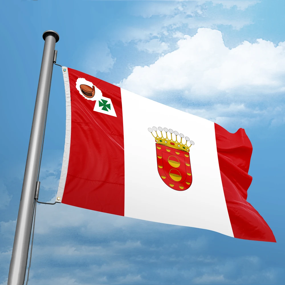 Bandera de las Islas Canarias de La Gomera 3 x 5 pies 90 x 150 cm Banderas de España Banners Diseño de doble costura Logotipo publicitario de alta calidad