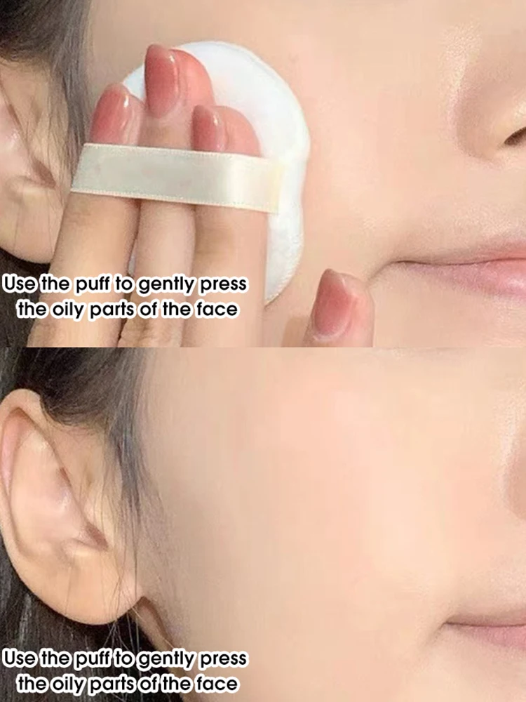 Cappuvini-Juego de niebla de terciopelo, polvo de maquillaje fino y antiadherente, niebla facial mate, maquillaje, polvo de miel transparente