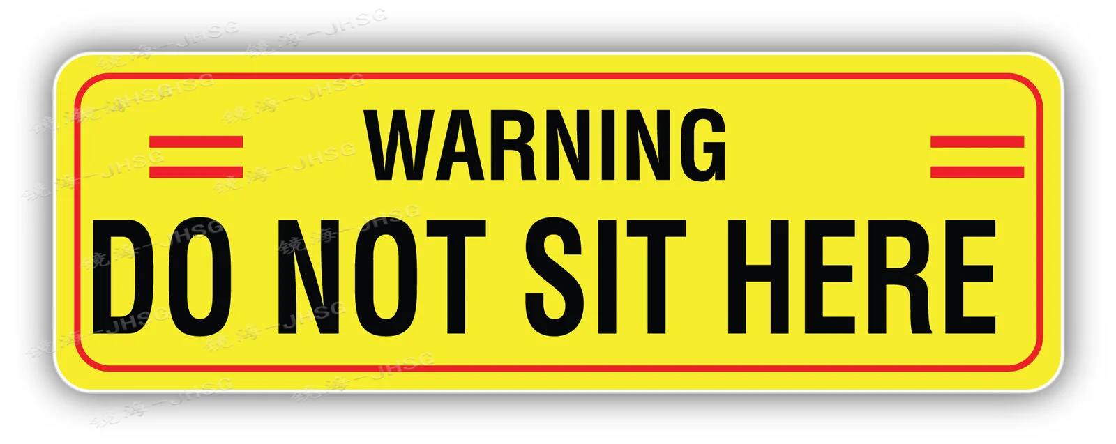 

Warning: Do Not Sit Here with Vinyl Stickers - Waterproof Vinyl Stickers