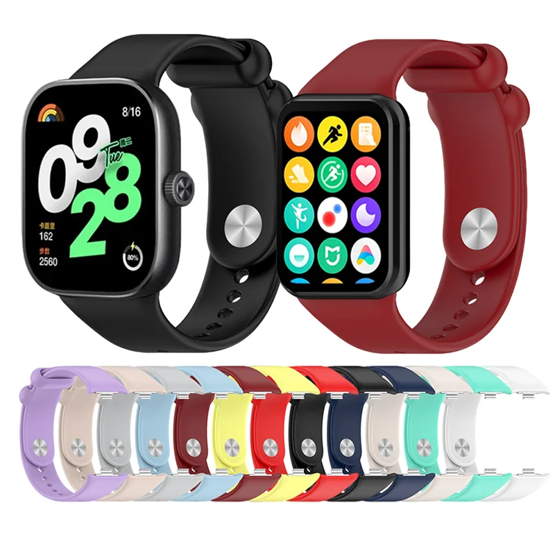 Original Silicone Strap For Redmi watch 4 SmartWatch correa For Xiaomi Mi Band 8 Pro Bracelet Band Watchband Sport Accessories