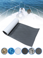EVA Foam Faux Teak Decking Sheet Marine Boat Flooring Pad Self-Adhesive Non-slip Yacht Flooring Pad RV Floor Mat 2400X550x5mm