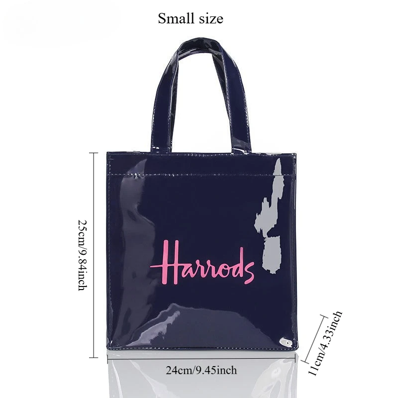 Minimalistische Wasserdichte PVC-Handtasche für Damen, Tragbare Einkaufs- und Aufbewahrungstasche – Detail 1