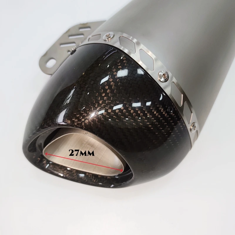 JPM قطع غيار الدراجات النارية عالية الجودة كاتم صوت ماسورة عادم الدراجة النارية من الفولاذ المقاوم للصدأ #1