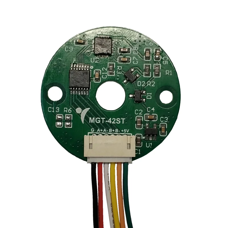 New Ultra-thin Brushless Steel Tube Stepper Motor Magnetic Encoder with 1000 Lines, AB Phase Differential Output, MGT-42ST