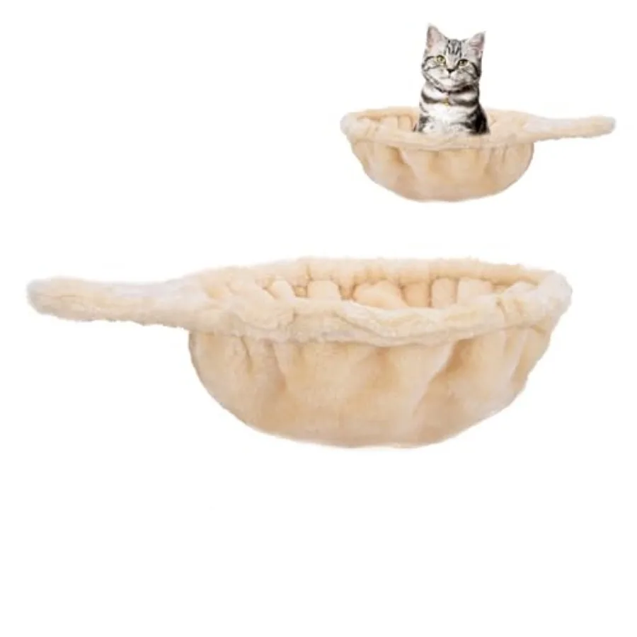 

Cat Hammock, Extra Large 12.4",Cozy Hammock with Deep Basket, Attachment Design for Cat Tower