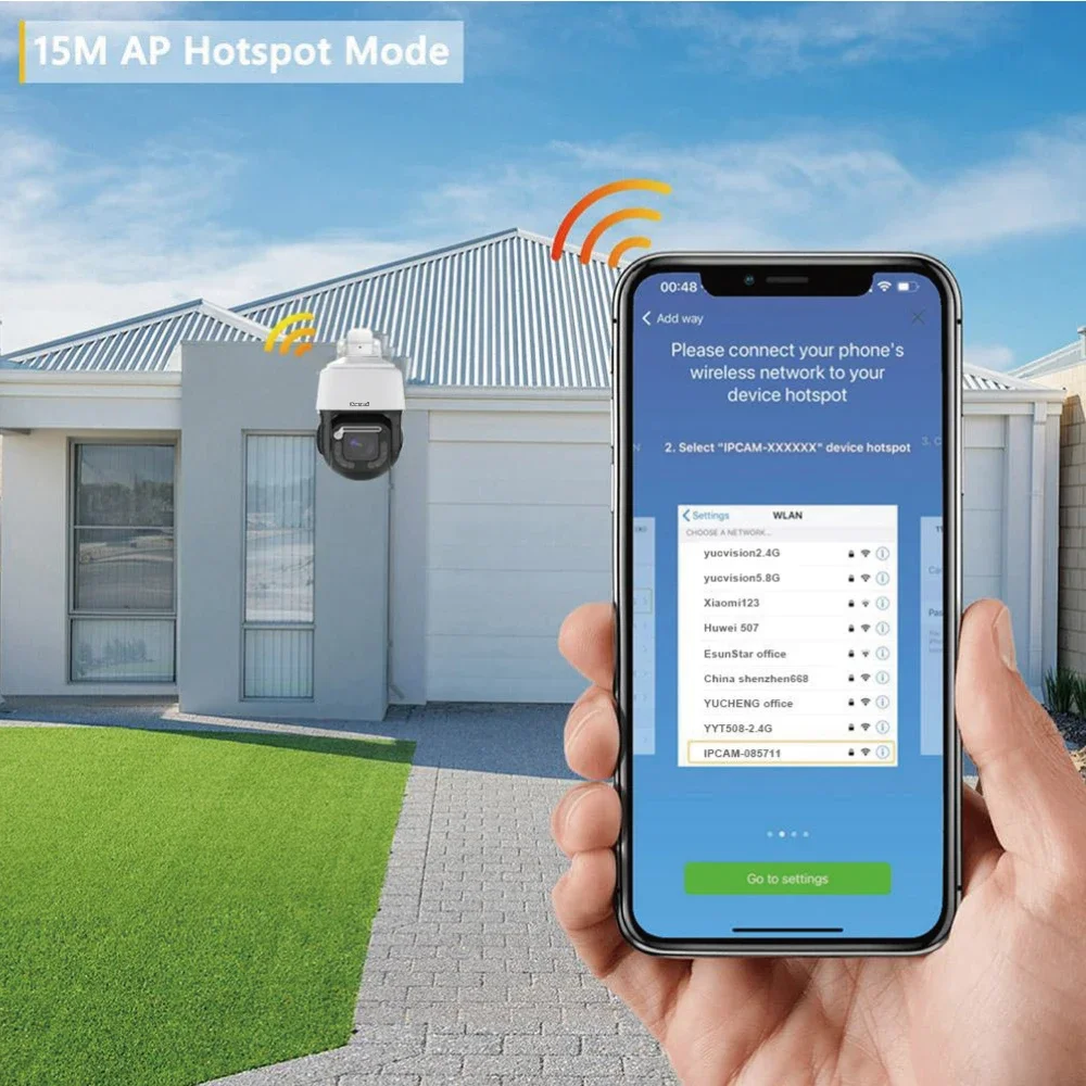 JideTech 4K 30X Zoom cámara de seguridad PTZ de alta velocidad función de visualización de menú OSD POE 8MP cámara IP de visión nocturna a todo Color