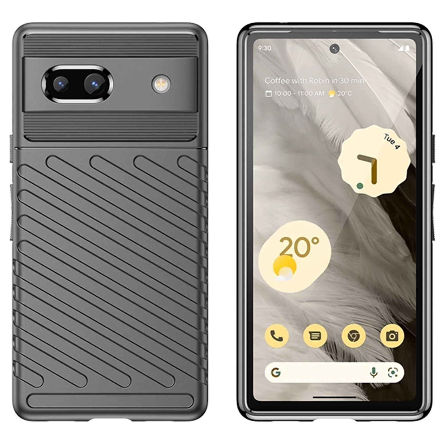 For Google Pixel 7A Luxury Mobile Shell Shockproof  Back Cover for pixel7a Fashion Thunder Case Coque Fundas