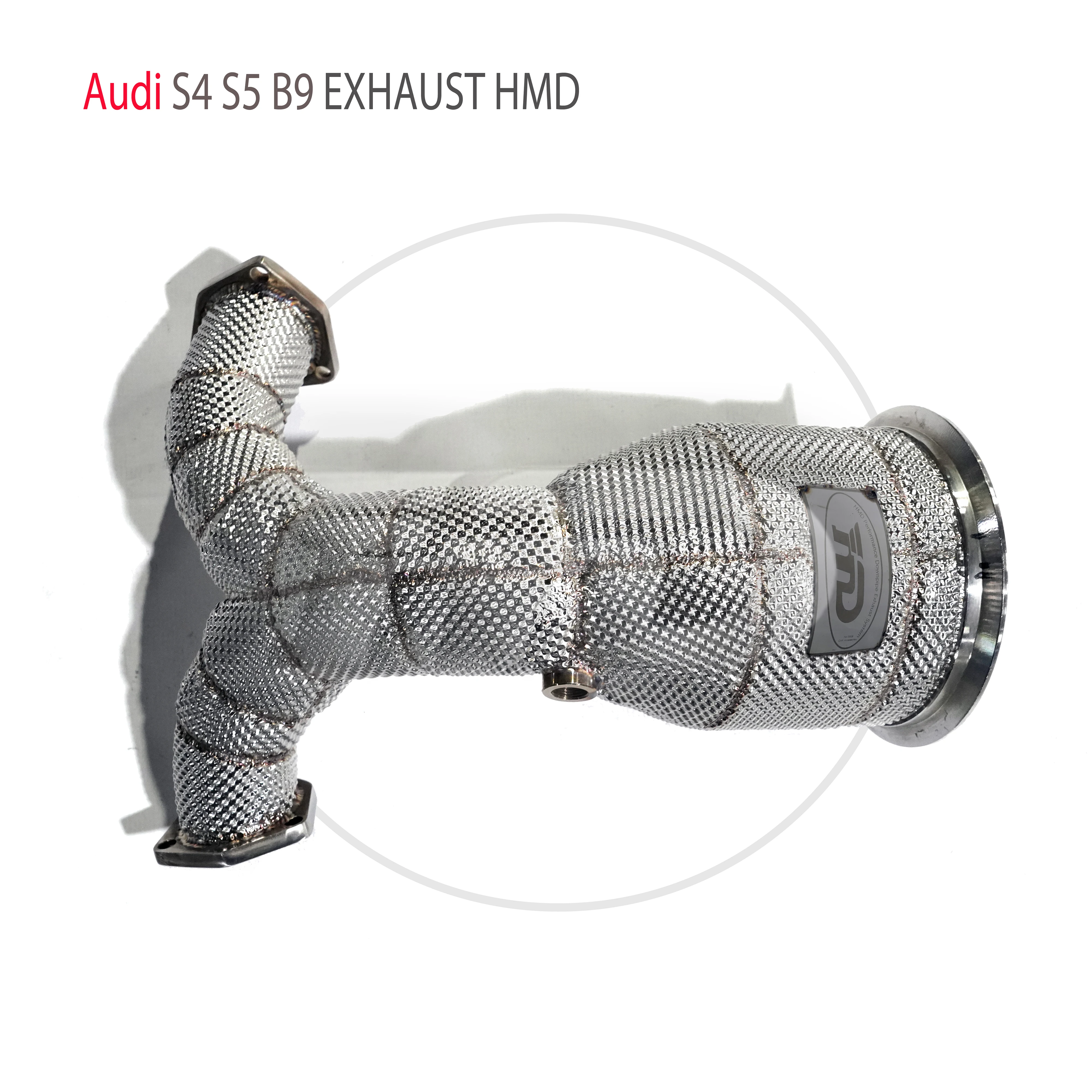 

HMD Exhaust Manifold Downpipe for Audi S4 S5 B9 Car Accessories With Catalytic Header Without Cat High Flow