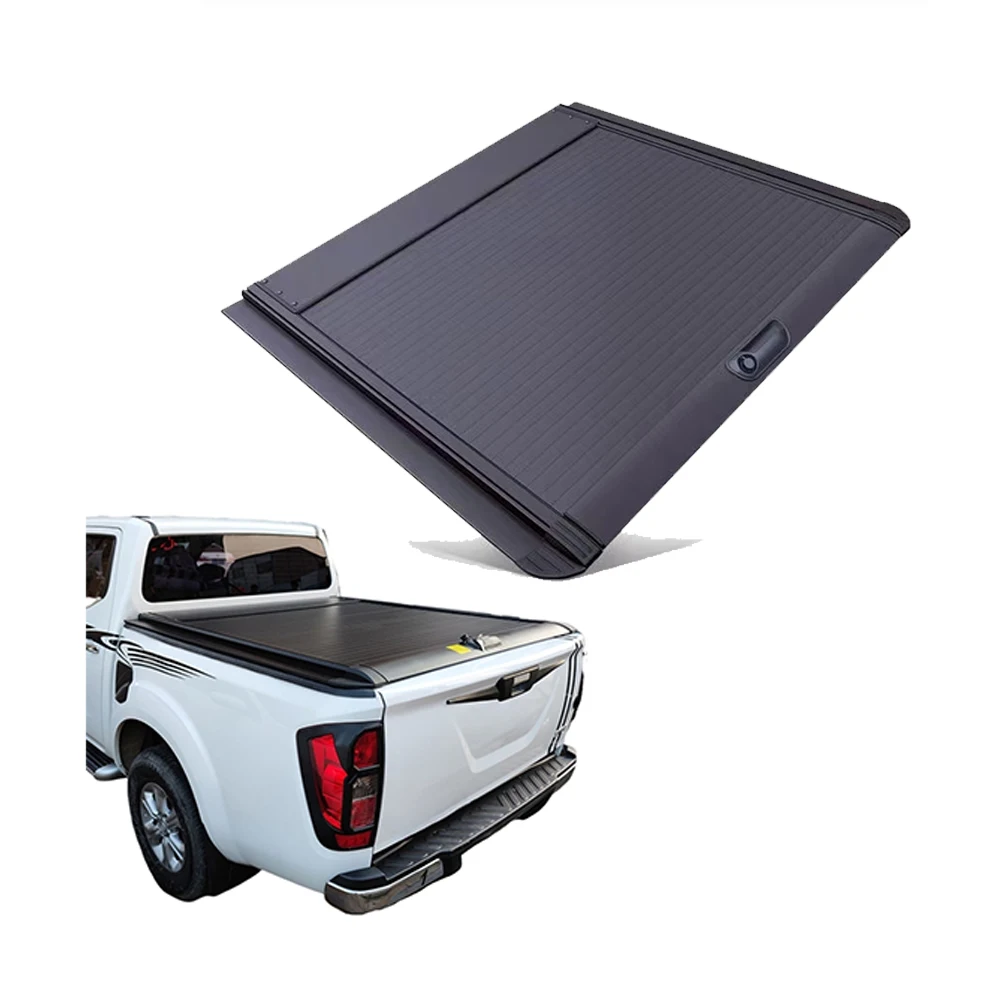 

Retractable Aluminum Alloy Tonneau Cover for Isuzu Dmax NP300 Amarok Triton Navara D22/D40-Waterproof & Locking