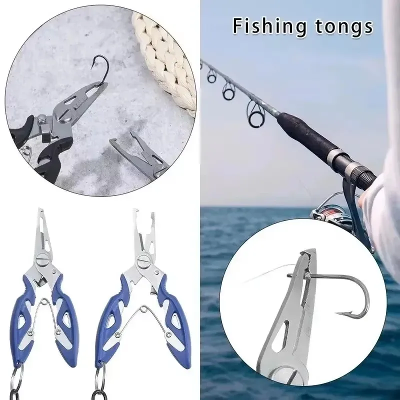 1-3set Fishing Pliers Grip Fishing Tackle Gear Hook Recover Cutter Line Split Ring Fishing Accessories Use Tongs Multifunction