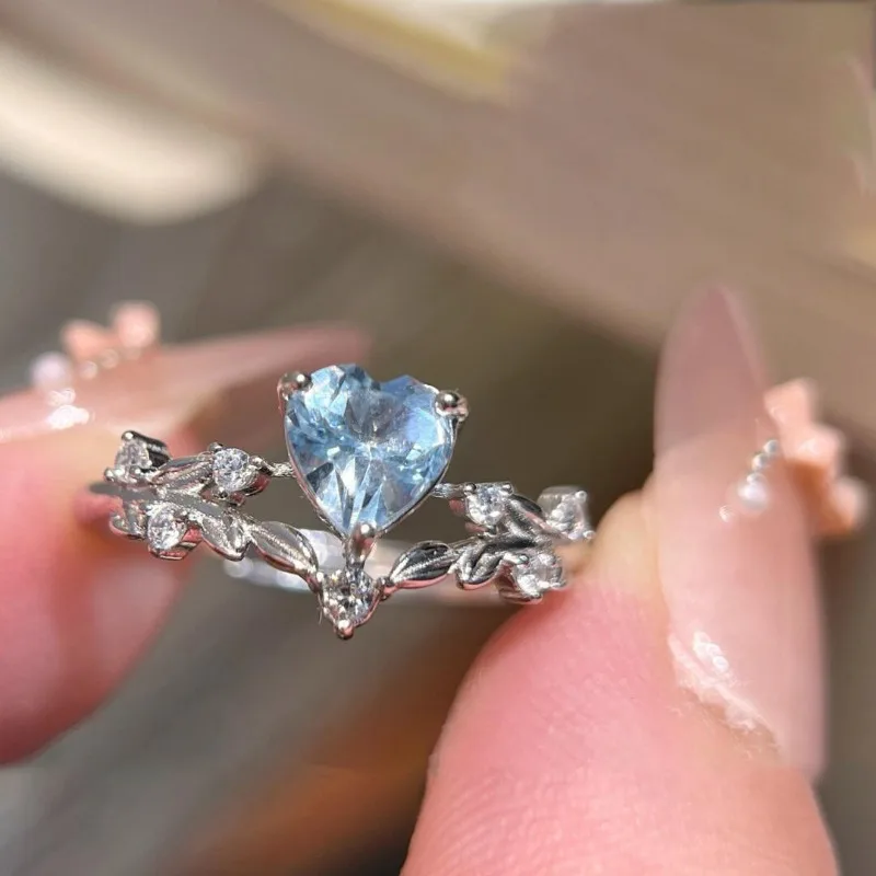 سندريلا الفضة الحب الزر ***** خاتم القلم المرأة المتخصصة تصميم الأزياء الخفيفة الفاخرة الأنيقة والمجوهرات الراقية