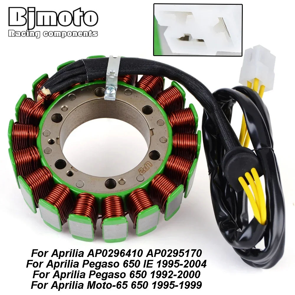 

Motorcycle Generator Stator Coil For Aprilia Pegaso 650 IE 1995-2004 Moto-65 650 1995-1999 AP0295170 AP0296410