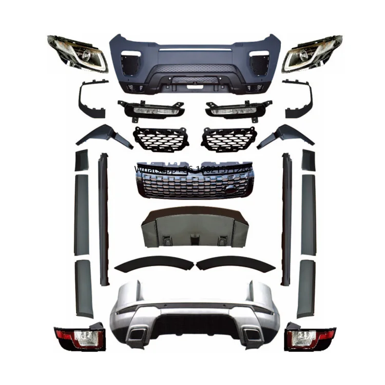 Auto Parts Upgrade 2016 Sport BodyKit Front Rear Bumper LED Headlights Taillight Body Kits for Range Rover Evoque L538 2010-2015