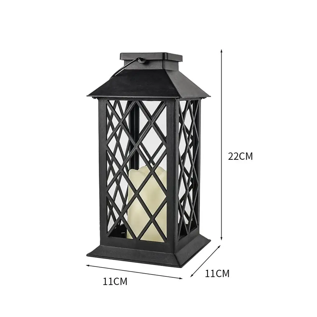 

Outdoor Battery Light Windproof Durable LED Candlelight Lightweight Plastic High Hardness Camping Lamps Garden Room Decorations