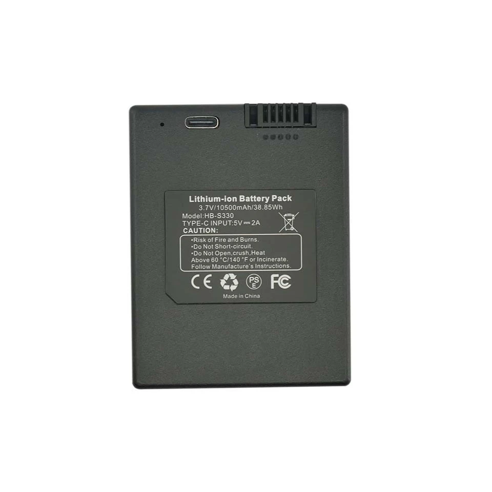 HB-5330 3.7V 10500mAh 38.85Wh Type-C Rechargeable Lithium Battery for eu fy Security S330 S230 E330 Smart Door Lock Power Pack