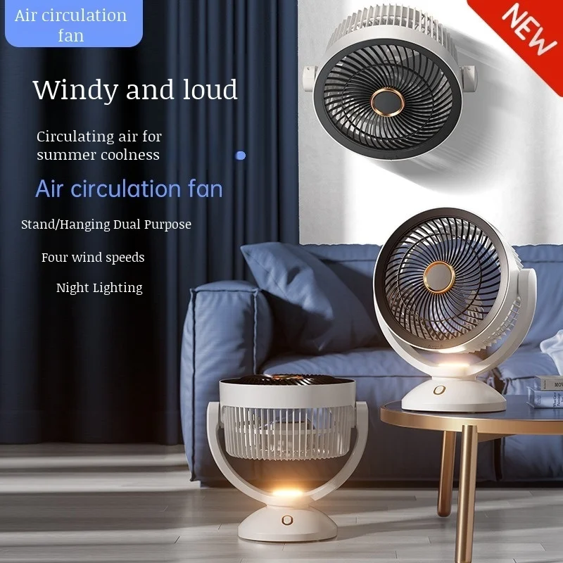 Home Turbo Fan Slaapkamer Airconditioning Ventilator Luchtcirculatie Ventilator Woonkamer Desktop Hoge Wind Ventilator