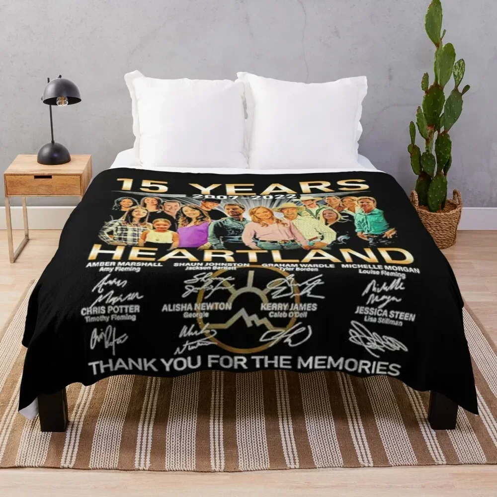 

Heartland , Heartland 15 Years Throw Blanket Multi Use Warm Blanket for Living Room Bedroom