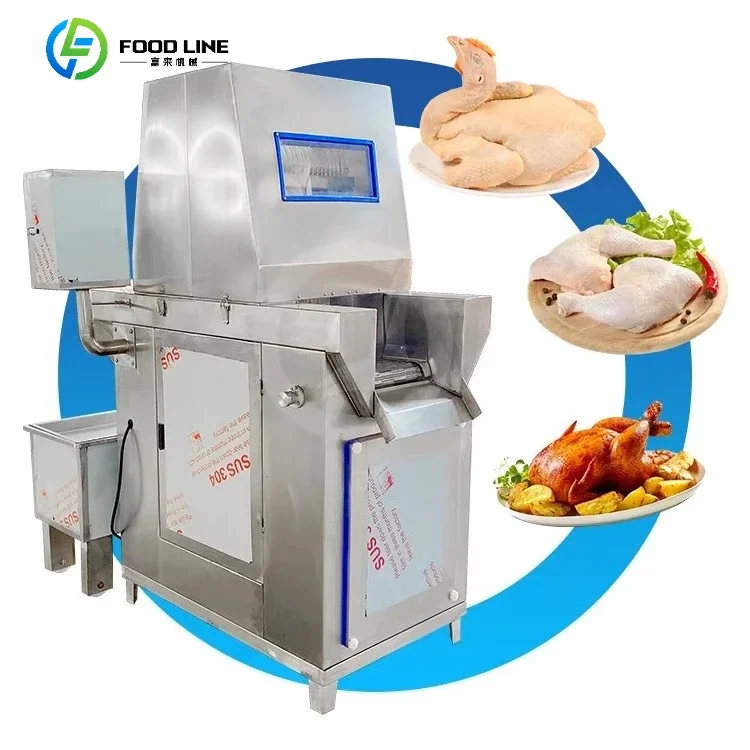 Industrial Beef Chicken Rabbit Saline Water Injection Meat Processing Automatic Machine Customized