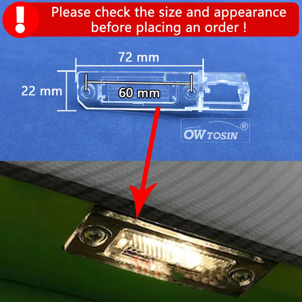 170 Degree AHD 1920x1080P Car Rear Camera For VW Caddy MK3 Golf MK4 Jetta MK3/MK5 2005-2010 Night Vision Parking Reverse Camera