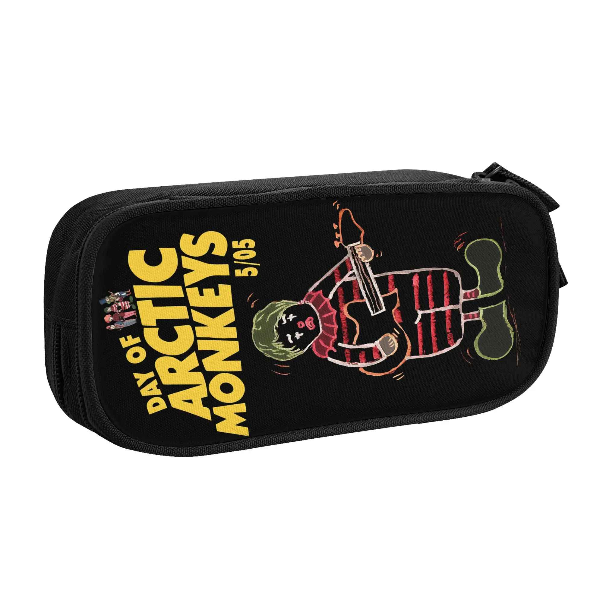 English Rock Band Arctic Monkeys  Pencil Case for Boys Girls Large Capacity  Pen Bag Box School Supplies