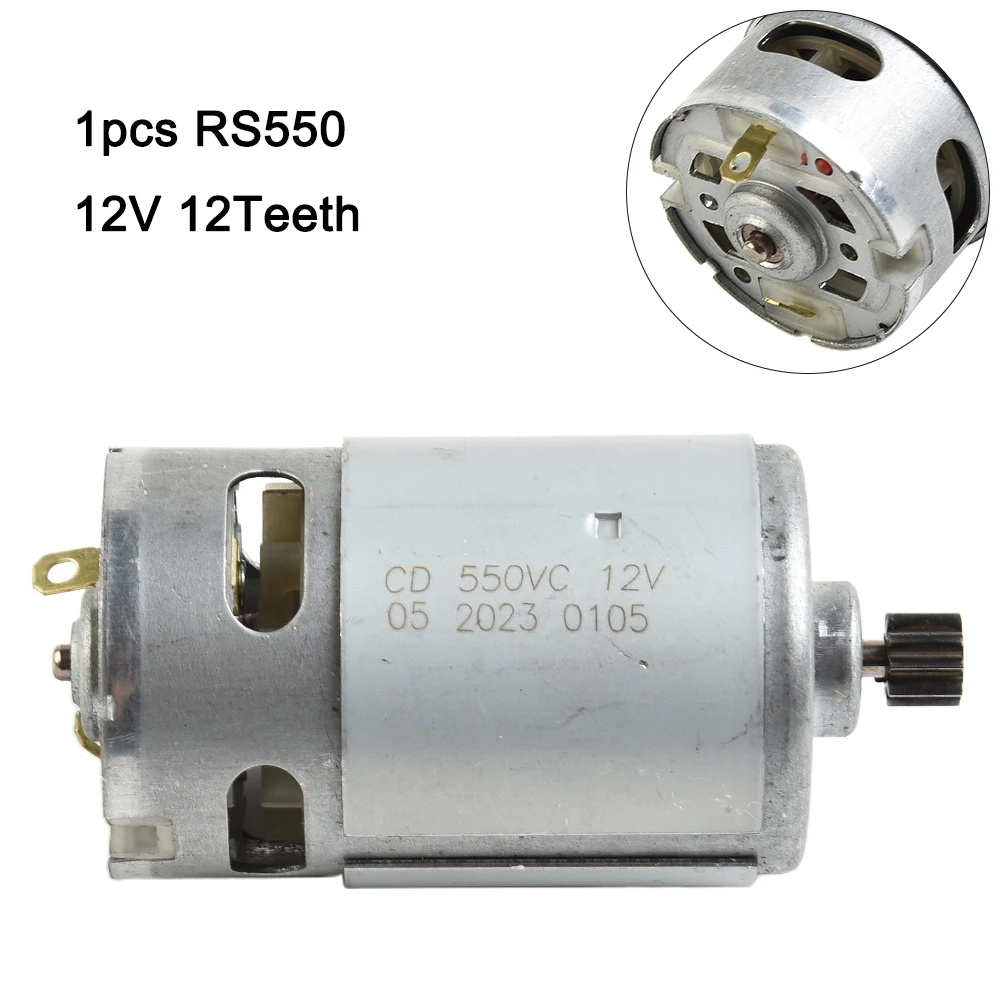 Electric Drill Motor with 10 8V/12V/14 4V Voltage 9/12 Teeth Options for RS550 Rugged Copper Core for Durability