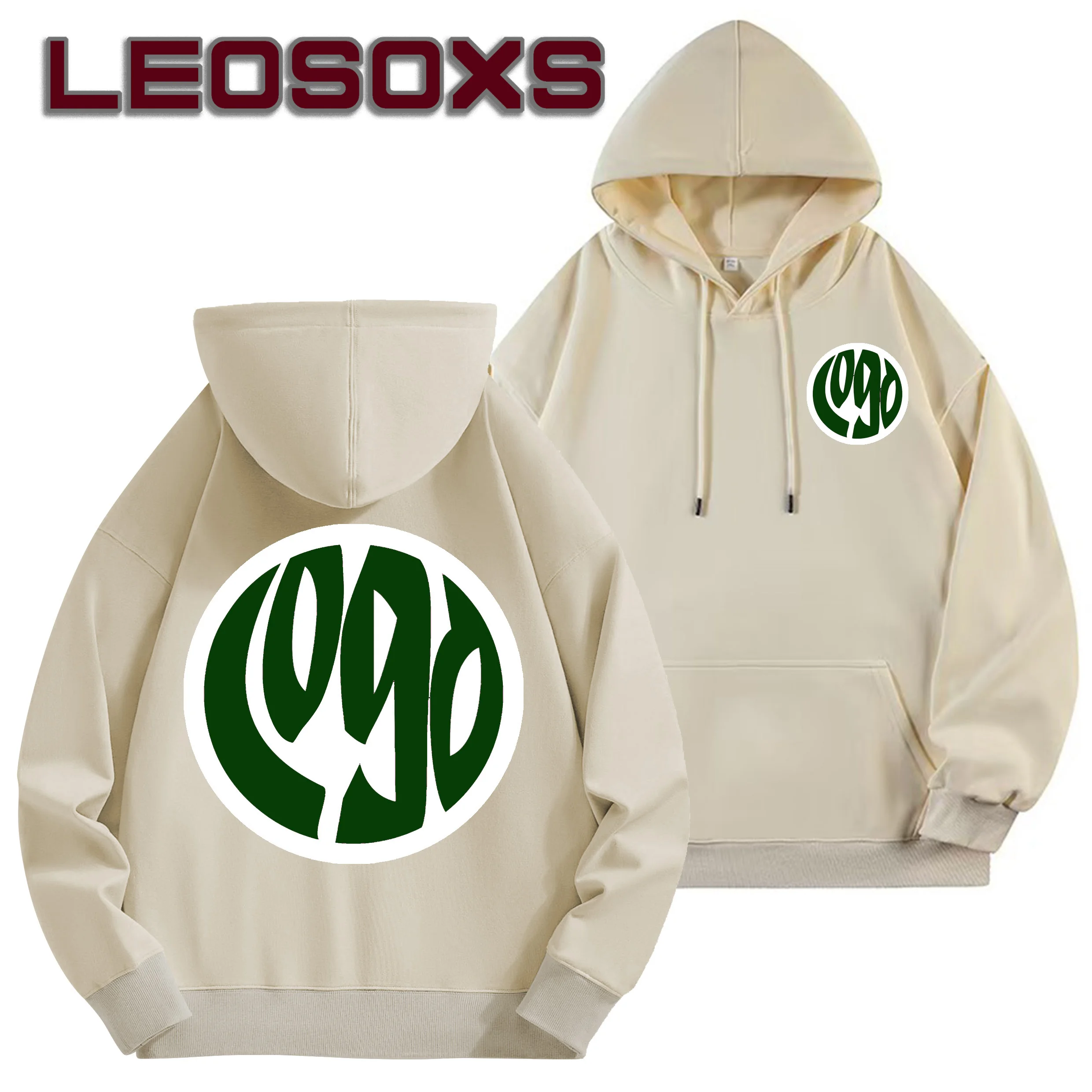 DIY Custom Logo Black Hooded Sweatshirt Pure Cotton Long-Sleeved Pullover Casual Top for Men And Women Autumn Winter Fashion