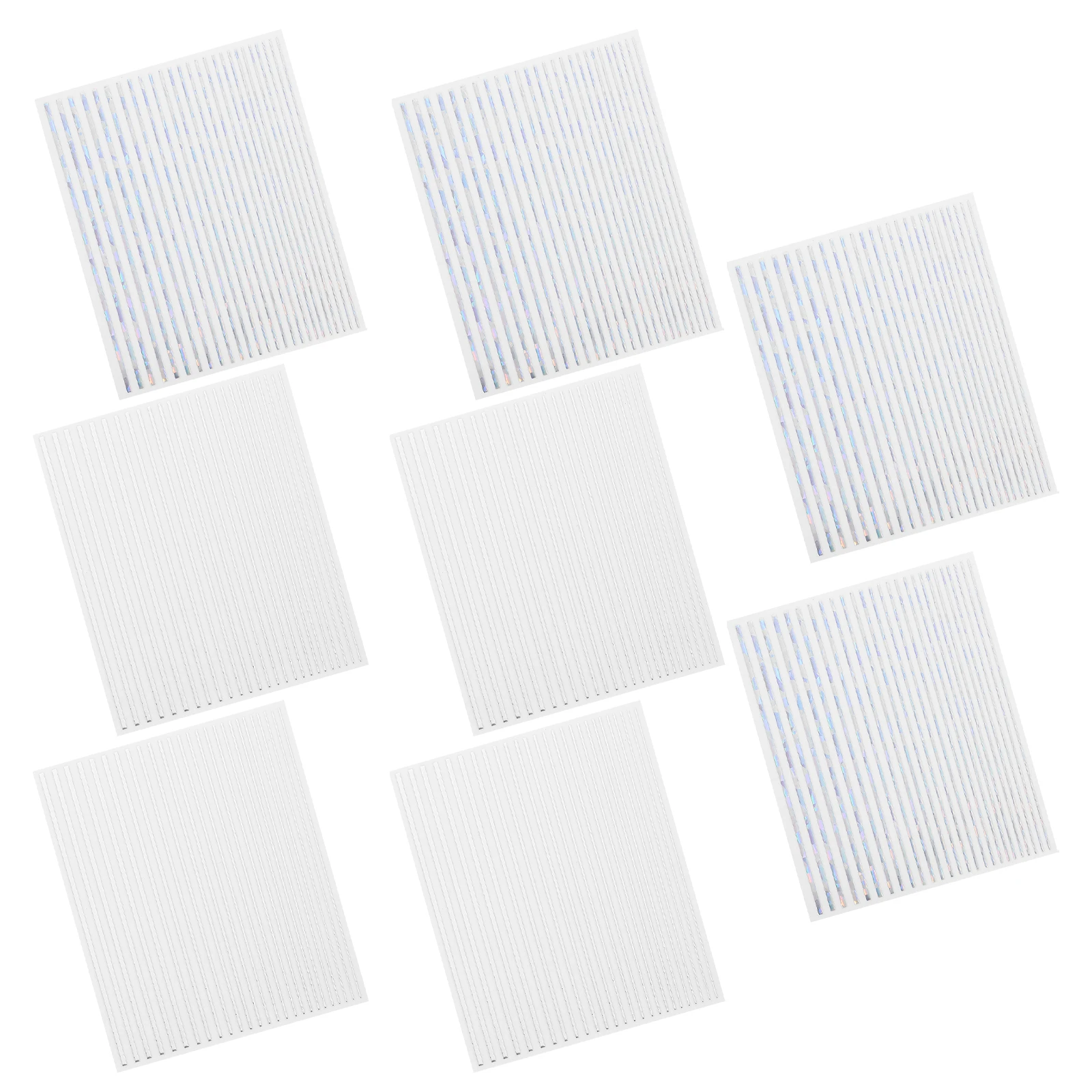 

8Pcs Geometric Line Nail Art Stickers Chic DIY Manicure Decals Adhesive Nail Decoration Creative Accessories Manicure Sticker