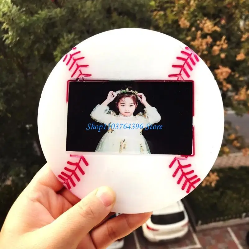  Wall Hanging Picture Frame Mold Baseball Frame Mold with Holder Crystal Epoxy Mold for Casting Wall Hangings Home Decor
