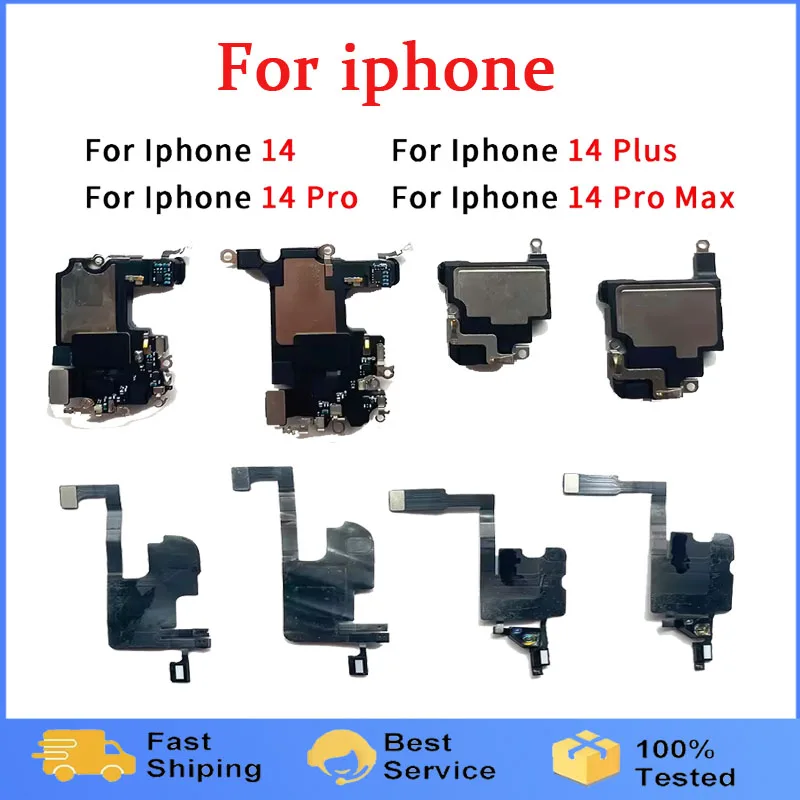

Ear Speaker with Proximity Light Sensor For Iphone 14 Pro Max / For IPhone 14 Plus Earpiece Listening Flex Cable Parts
