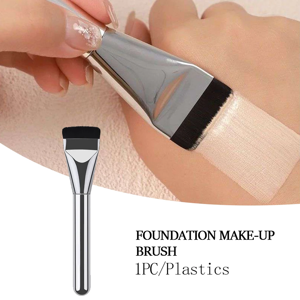 One Line Foundation Brush No Powder Flat Head Makeup Brush Mask Brush Ultra-thin Seamless Brush Concealer Brush Beauty Tool