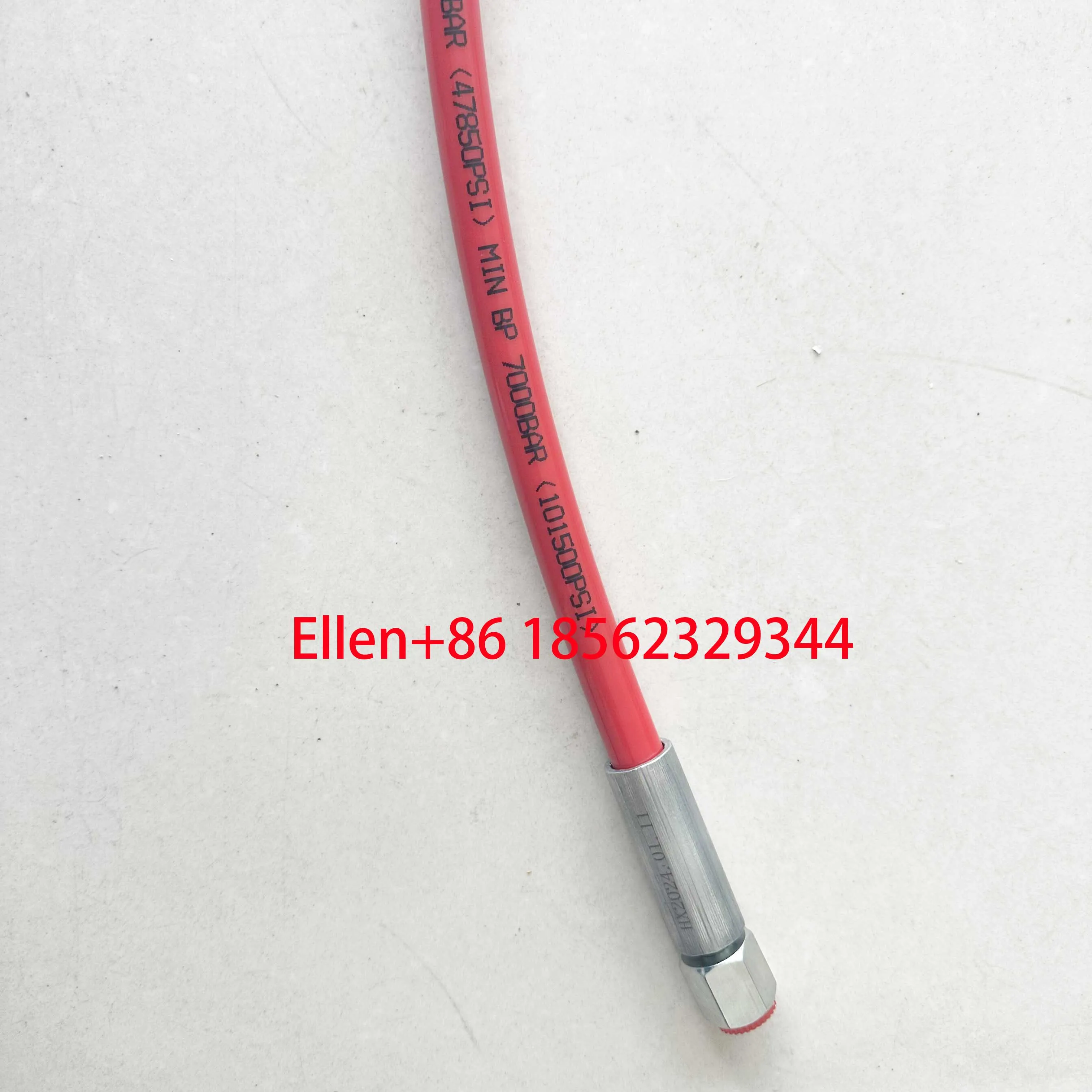 60cm High Pressure Soft Oil Tube 3300bar M14X1.5 Pipe for Diesel Common Rail Test Bench Flexible Hose Test Bank Part Red color