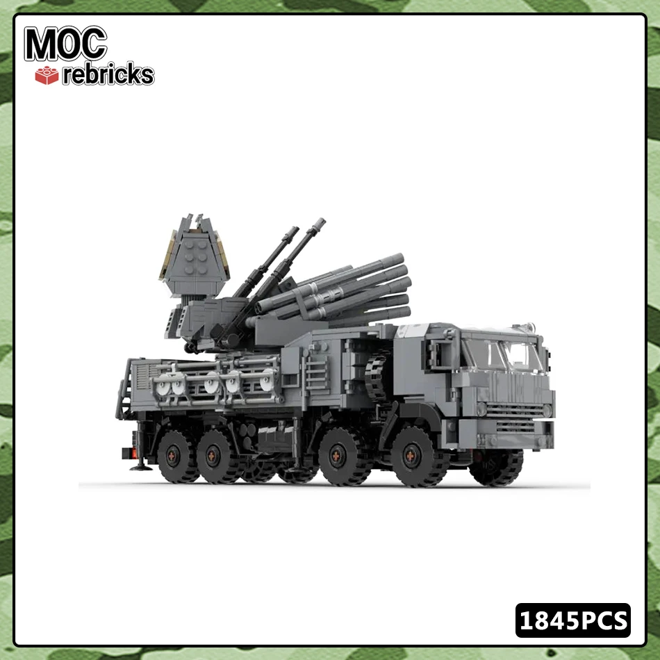 MOC Military Vehicles Series SA-22 Building Block Mini Model Puzzle Technology Collection Expert Education DIY Brick Toy For Kid