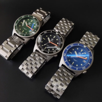 Steeldive Men Diver Watch 42.5mm Pilot Automatic Mechanical Wristwatch 200M Waterproof Luminous NH35 Sapphire Ceramic Bezel
