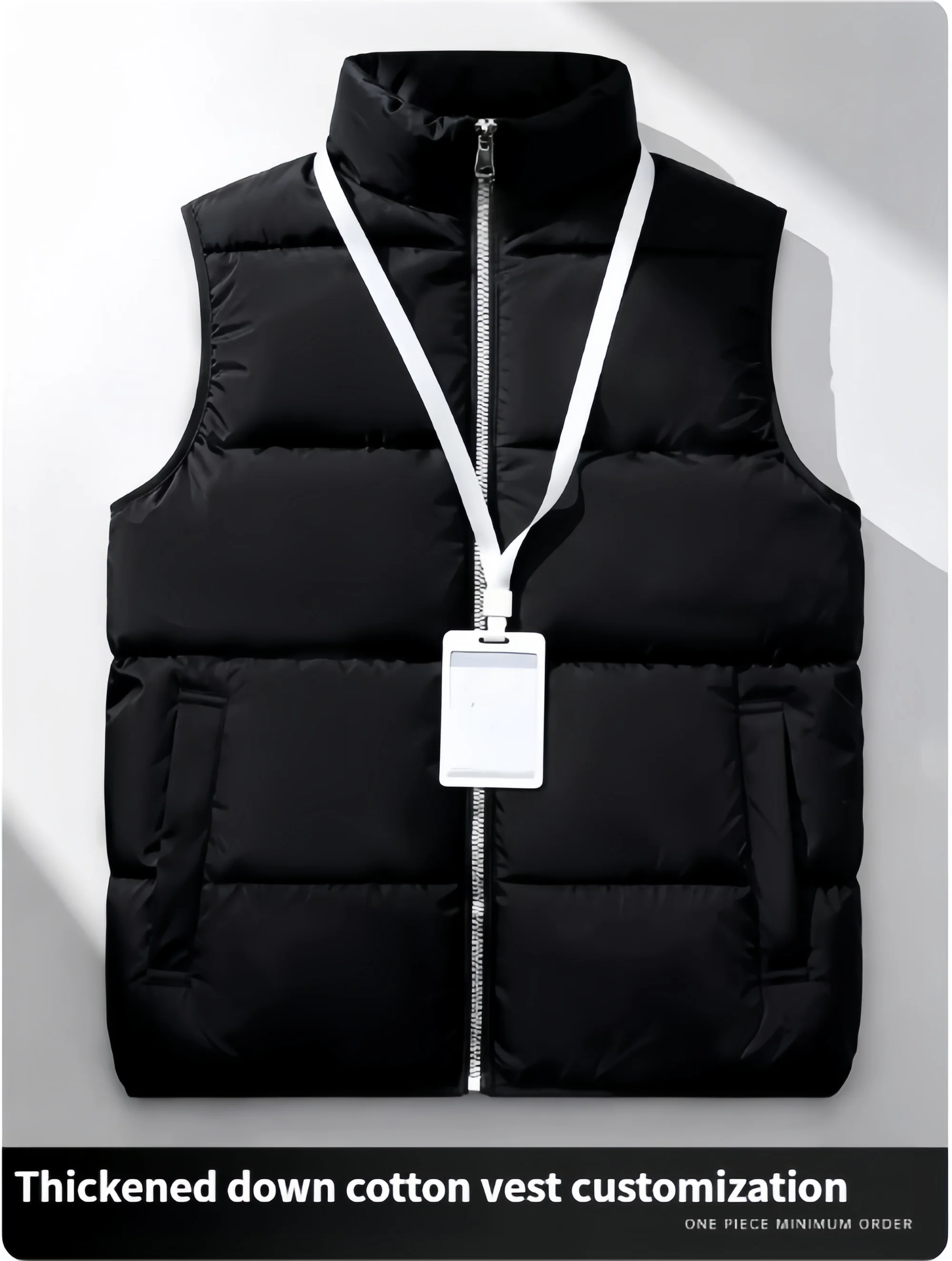 

Soft Padded Waistcoat Men Lightweight Waistcoat Stylish Men's Winter Vest Warm Windproof Sleeveless Outerwear with for Outdoor