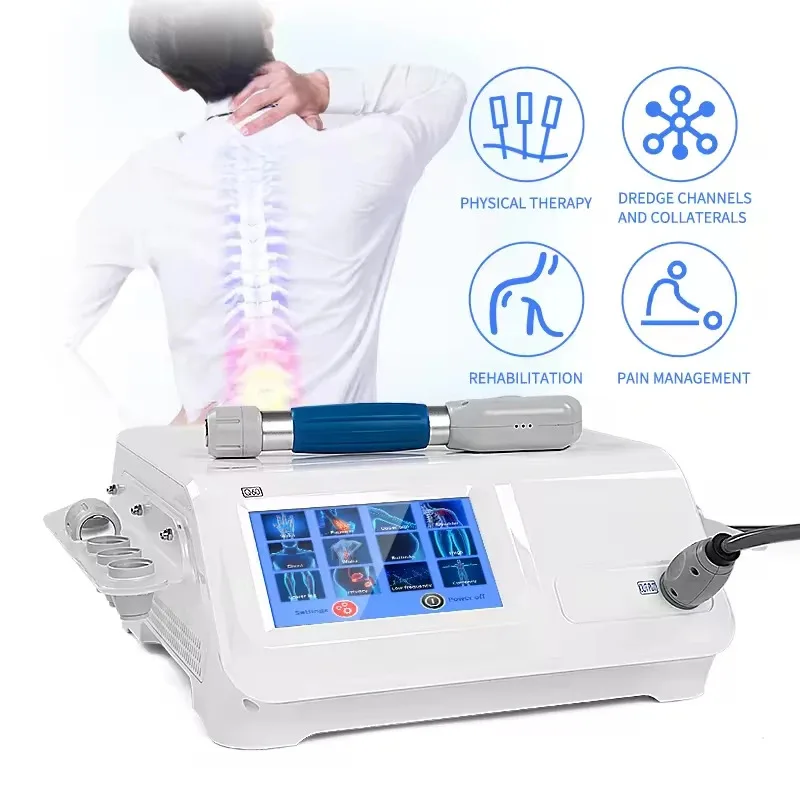 2025Pneumatic Shockwave Machine Body Massager 8 Bar Professional Shockwave Machine Body Pain Relief Muscle Stimulator