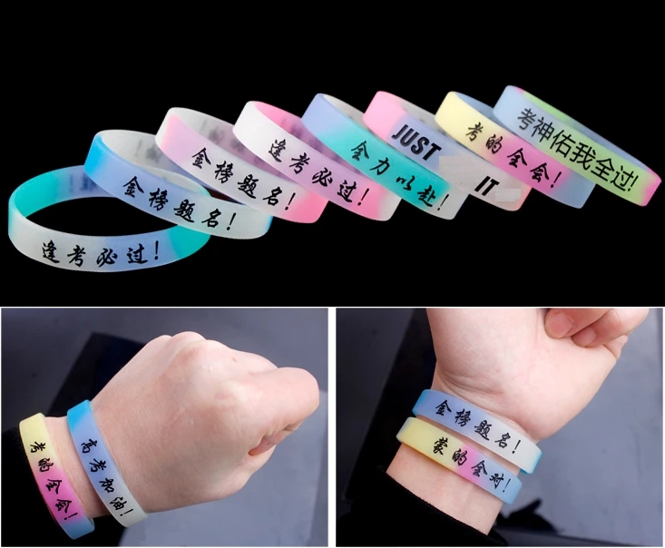 1 Stück graviert personal isierte benutzer definierte Armband sos id Armband Telefon nummer Silikon DIY Band für Geburtstags feier Ereignisse Anti-Lost – Detail 36