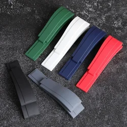 20mm Rubber Watch Band for Rolex Water Ghost Watch Strap for Daytona Submariner GMT High Quality Silicone Waterproof Bracelet