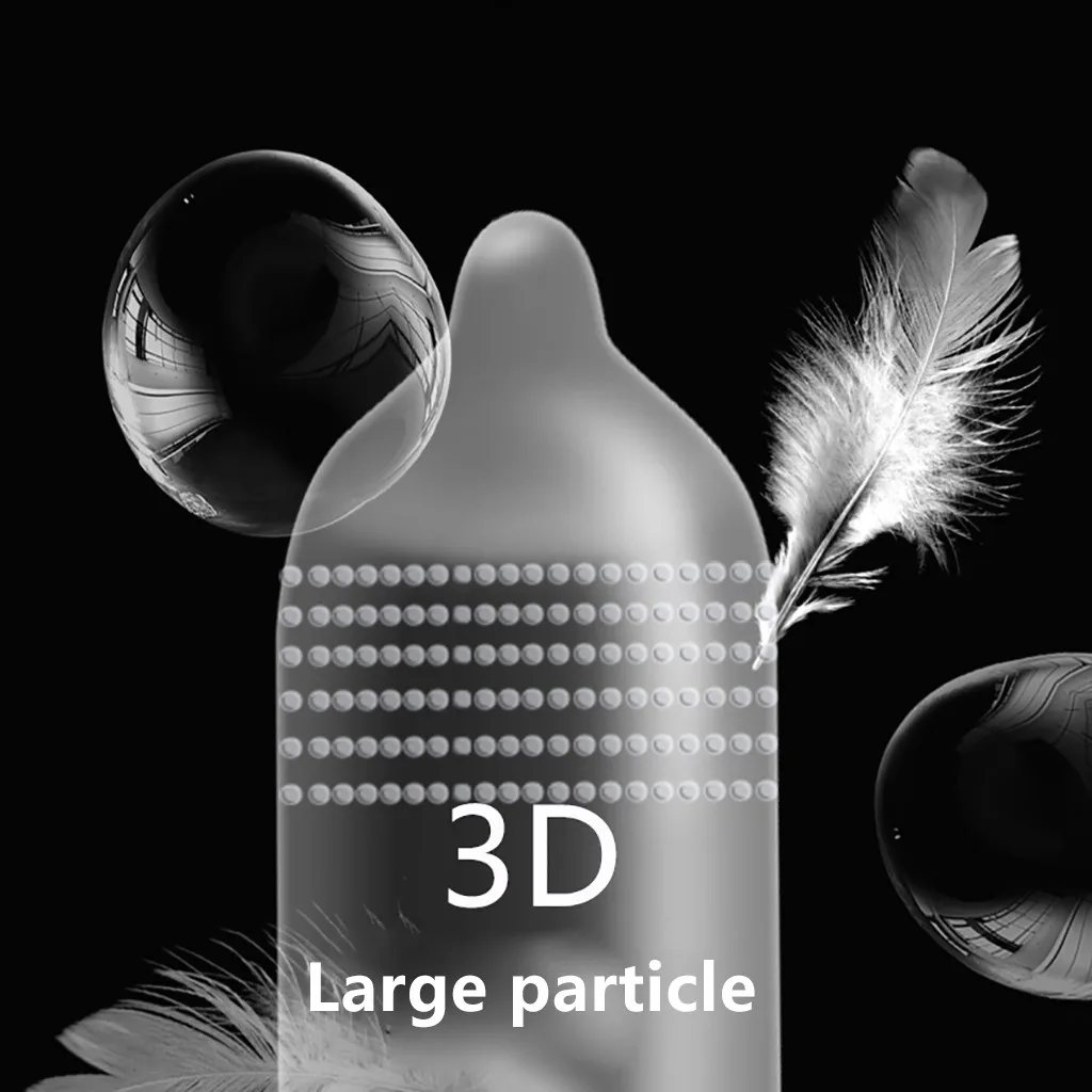 3D Large Particles Condoms Dotted Sex Toys Granular Stimulation Women G Spot Contracepation Sex Products for Men Penis Sleeve 18