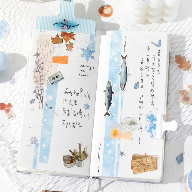 Journal GO 6/5x200cm Instagram Cute Daily Guka Tape Stickers DIY Stationery Scrapbooking Journaling Decorative Masking Tape 2