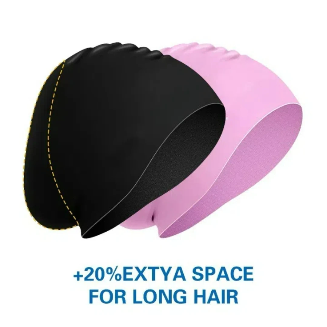 Silicone Extra Large Swimming Cap for Long Hair Braid Professional Waterproof Diving Cap Women Men Ladies African Over Size Huge