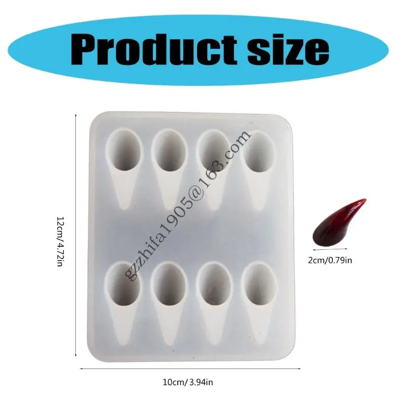 Khuôn silicon kháng nhiệt cho sừng quỷ tiết và móng vuốt phù hợp với nguồn cung cấp thủ công nhựa và nướng A5ke