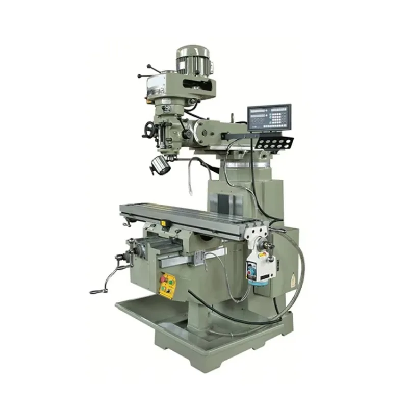 4H Metal Manual Milling Machine Good Quality Competitive Price Universal Turret Milling Small Machine New Condition Motor Core