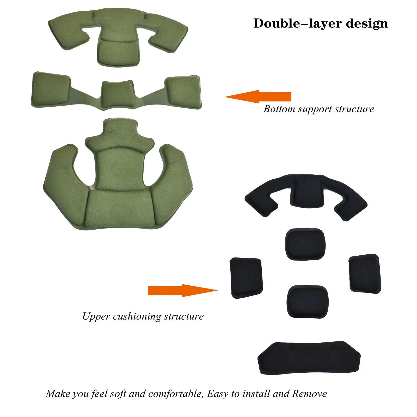 BOOIU-Système de suspension à cadran pour casque Wendy, mentonnière pour casque DulAirsoft, chasseur, explorateur, casques rapides avancés