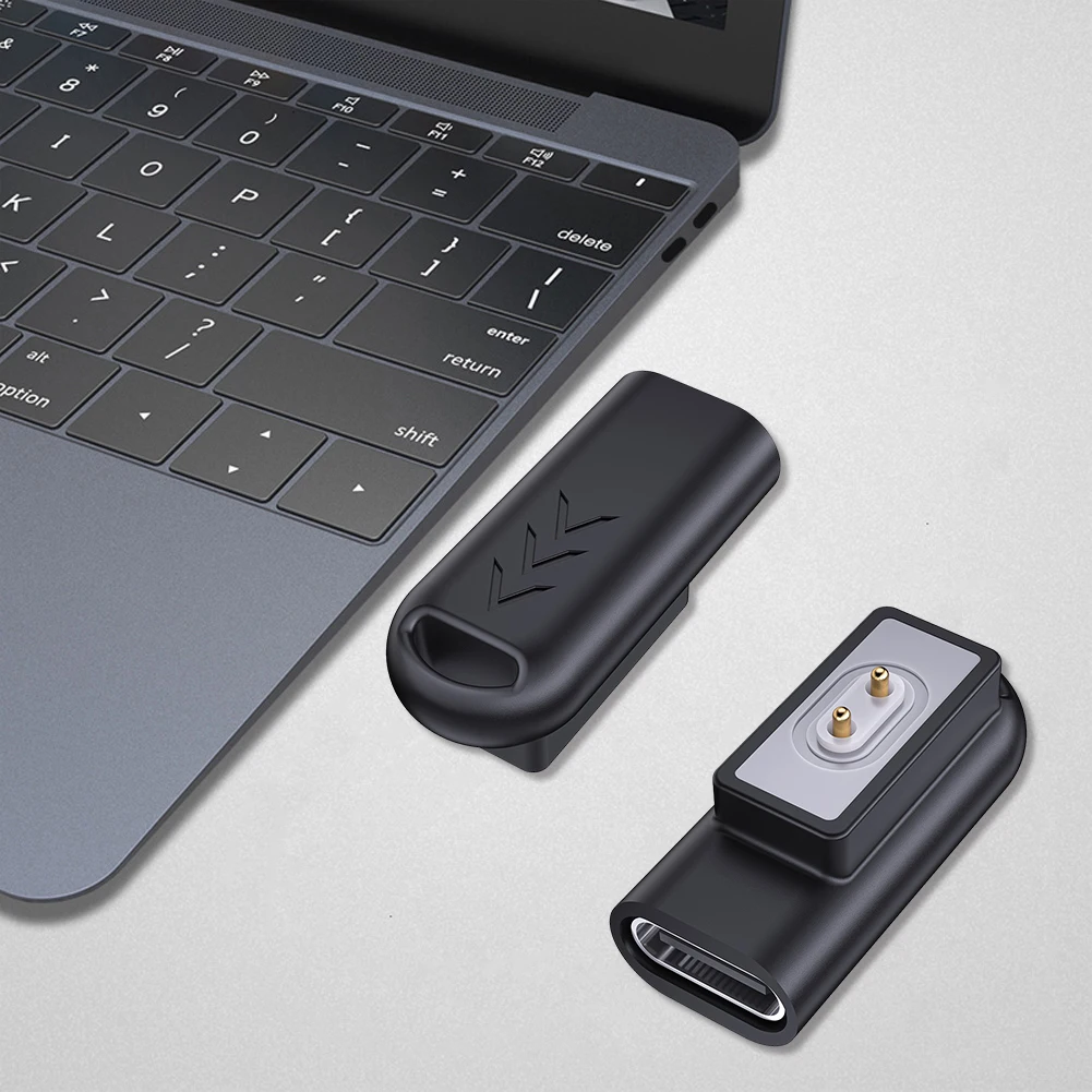 Адаптер USB-C (женский) на Xiaomi Smartwatch (мужской) с углом 90 градусов для зарядки Xiaomi Mi Band 8 Pro/8, Redmi Watch 4/3