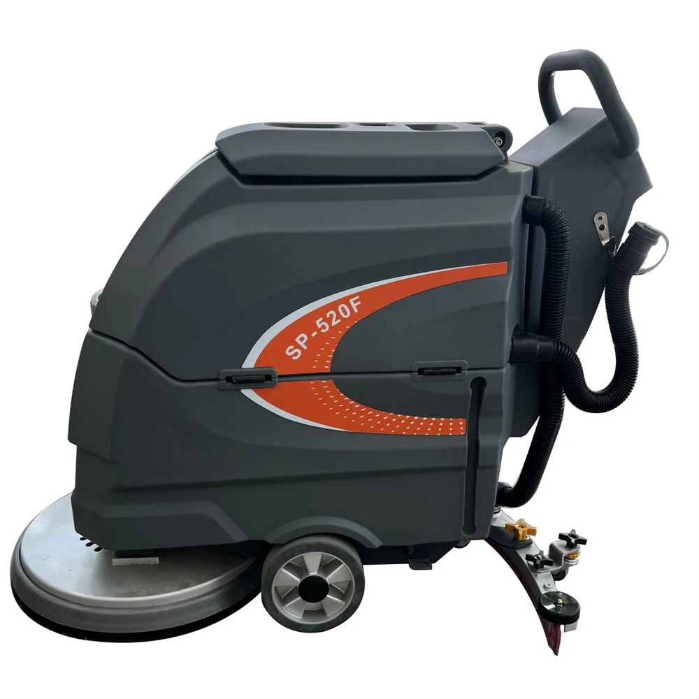 Ultra Efficient Walk-Behind Electric Cordless Industrial Floor Scrubber Manual Operation Sweeper Cleaning Floor Maintenance