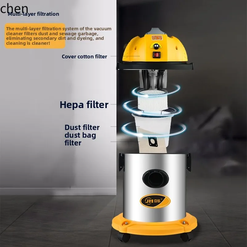 Aspirapolvere HTT, alta potenza e alta aspirazione, forte autolavaggio, bellissima decorazione con cucitura, aspirapolvere industriale