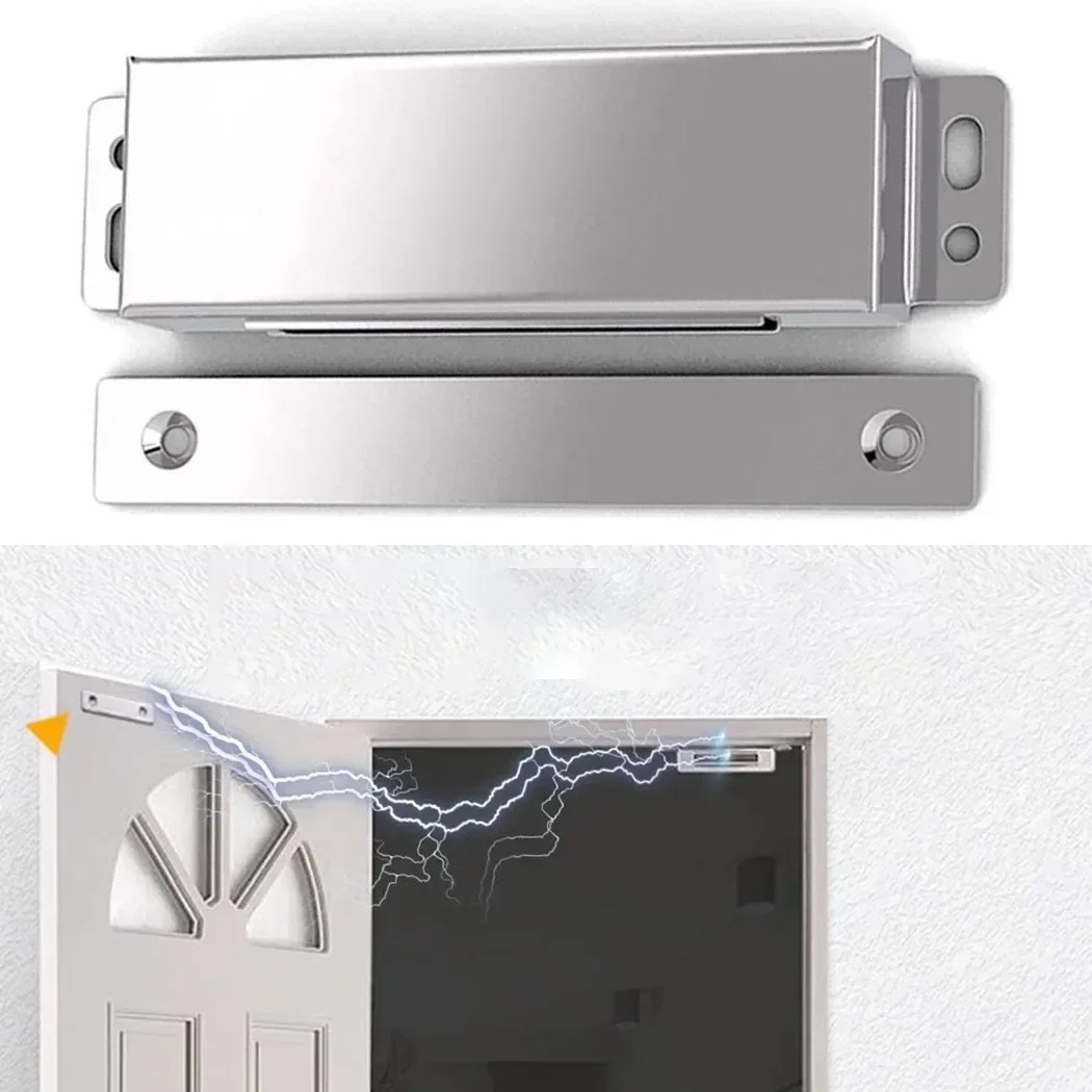 Magnetic Cabinet Catch Strong Heavy Duty Door Catches Hiddens Door Closer Cupboard Furniture Hardware